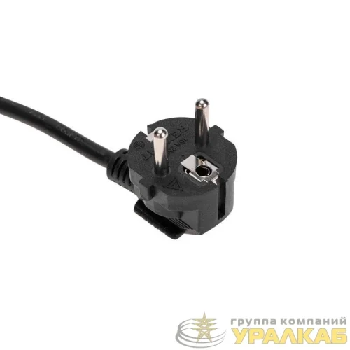 Удлинитель 3х3м с заземл. STANDARD 3х1кв.мм с выкл. черн. Rexant 