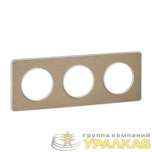 Рамка 3-м Odace бронза SchE S52P806L детальная картинка