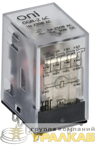 Реле общего назначения OGR-2 4C 220В AC ONI 