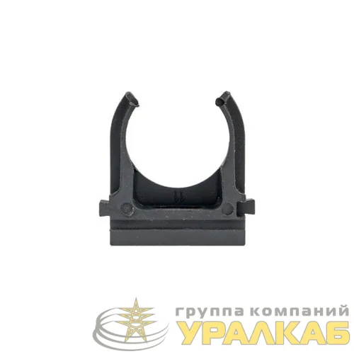 Держатель для труб (клипса) d20мм черн. (уп.10шт) Plast EKF derj-z-20b детальная картинка