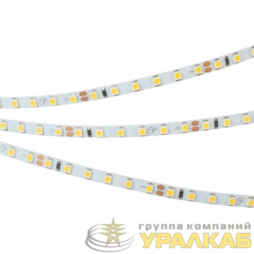 Лента светодиодная RT-A120-5mm 24V Warm 3000К 9.6Вт/м IP20 2835 узкая (уп.5м) Arlight 024105(2) детальная картинка