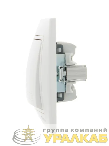 Выключатель кнопочный 1-кл. СП Mira бел./бел. LEZARD 701-0202-103 детальная картинка