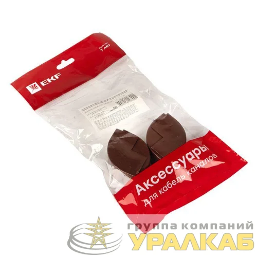 Угол внешний 25х25 под темн. дерево Plast PROxima (уп.4шт) EKF 