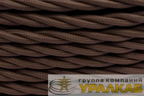 Провод ретро 3х1.5 матов. корич. (уп.50м) Bironi B1-434-72-50 детальная картинка