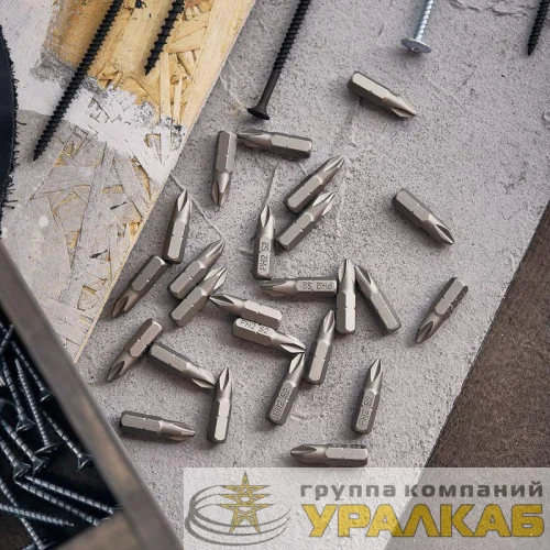 Бита PH2х25мм для шуруповерта (уп.25шт) Kranz KR-92-0414 детальная картинка Бита PH2х25мм для шуруповерта (уп.25шт) Kranz KR-92-0414 детальная картинка