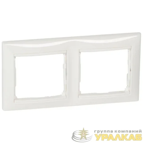 Рамка 2-м Valena горизонт. бел. IEK 
