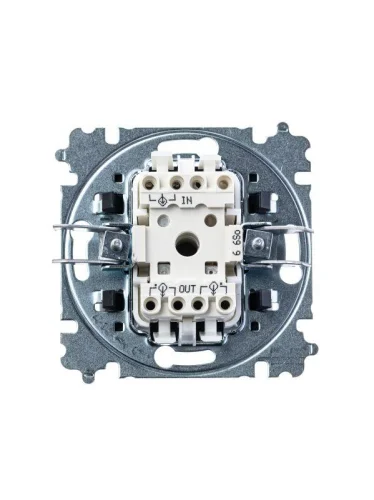 Переключатель 1-кл. СП Levit IP20 кофе макиато/бел. ABB 2CHH590645A6018 детальная картинка