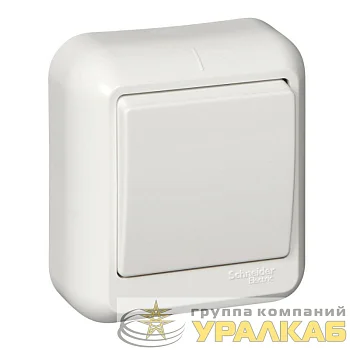 Выключатель 1-кл. ОП Прима 10А IP20 бел. (опт. упак.) SchE VA1U-112-B
