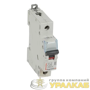 Выключатель автоматический модульный 1п C 25А 6кА DX3-E 6000 1мод. 230/400В Leg 407265