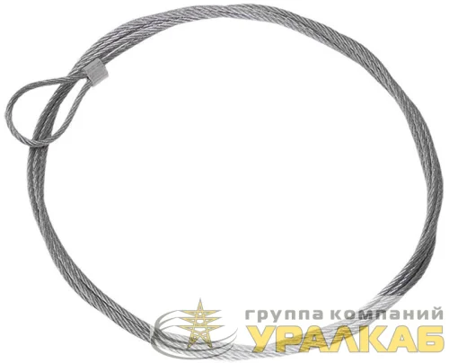 Трос стальной L10000 с петлей IEK 
