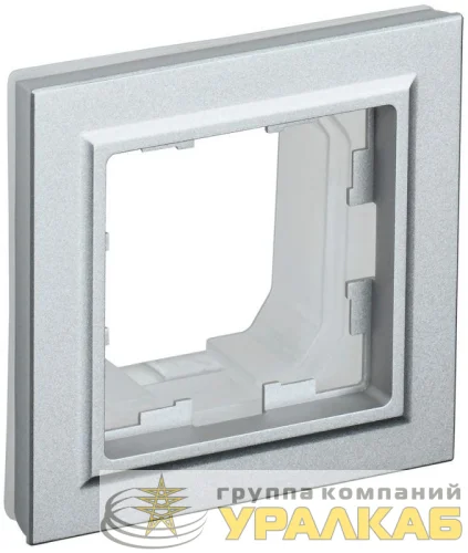 Рамка 1-м IP44 BRITE РУ-1-БрА-44 алюм. IEK BR-M12-44-K47 детальная картинка
