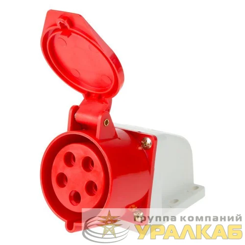 Розетка 125 стационарная 3Р+РЕ+N 32А 380В IP44 Rexant 