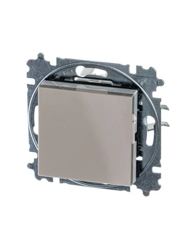 Переключатель 1-кл. СП Levit IP20 кофе макиато/бел. ABB 2CHH590645A6018 детальная картинка