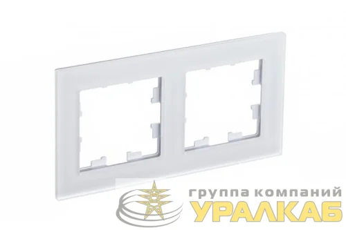 Рамка 2-м AtlasDesign Nature матов. стекло бел. SE ATN330102 детальная картинка