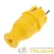 Вилка прямая влагозащищенная с заземл. 16А. IP44 каучук желт. Rexant 