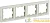 Рамка 4-м BRITE РУ-4-БрКр беж. IEK BR-M42-K10