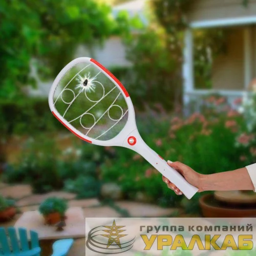 Мухобойка электрическая Профи (фонарик+аккумулятор) Rexant 70-0420 детальная картинка
