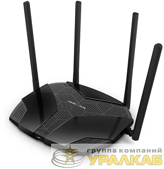 Роутер беспроводной MR70X AX1800 10/100/1000BASE-TX черн. MERCUSYS 1511785