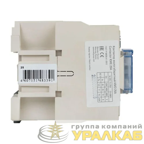 Контактор КМЭ 25А кат. 220В AC 1НО EKF ctr-s-25-220 детальная картинка