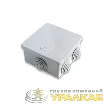 Коробка распределительная ОП 80х80х40мм IP54 сер. ГУСИ С3В86 Евро