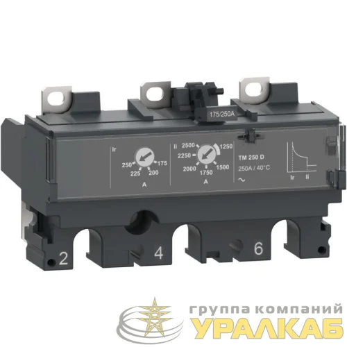 Расцепитель NSX250 AC 3П3Т 200А TMD SchE C253TM200 детальная картинка