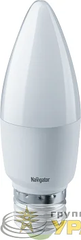 Лампа светодиодная 61 327 NLL-C37-8.5-230-2.7K-E27-FR 8.5Вт свеча матовая 2700К тепл. бел. E27 640лм 176-264В Navigator 61327