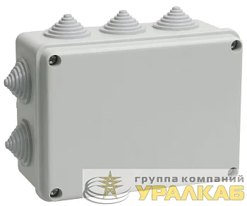 Коробка распаячная ОП 150х110х70 IP55 KM41242 (10 каб.ввод.) IEK UKO10-150-110-070-K41-55