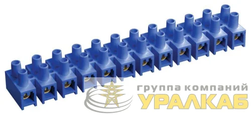 Колодка клеммная ЗВИ-80 н/г 10-25кв.мм 12 пар син. IEK 