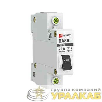 Выключатель нагрузки 1п 25А ВН-29 Basic EKF SL29-1-25-bas Выключатель нагрузки 1п 25А ВН-29 Basic EKF SL29-1-25-bas