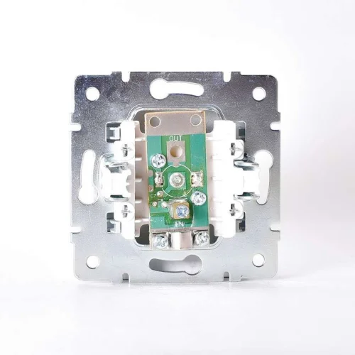 Механизм розетки оконечной TV СП Karina матов. серебр. LEZARD 