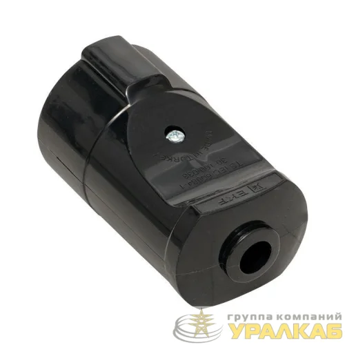Гнездо штепсельное с заземл. черн. 16А 250В PROxima EKF ASG16-30-r детальная картинка