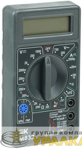 Мультиметр цифровой Universal M832 IEK TMD-2S-832 детальная картинка