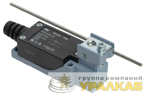 Выключатель концевой КВ-8107 IP65 регулир. стержень IEK KKV12-8107-2-65 детальная картинка