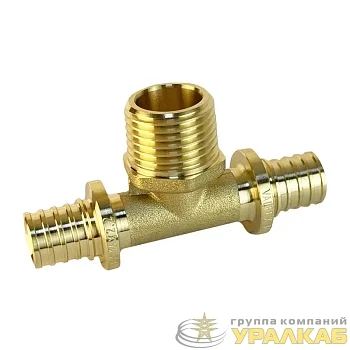 Тройник надвижной с переходом на нар. р. 16(2.2)х3/4дюймх16(2.2)(120/5) К VALFEX 