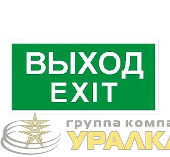 Пиктограмма "Выход" ПЭУ 011 130х260 СТ 2502000680