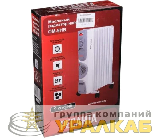 Радиатор масляный 9 секц. 2400Вт ОМ-9НВ Ресанта 