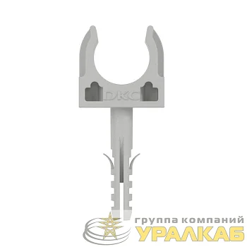 Держатель для труб (клипса) d16мм с защелкой и дюбелем (розн. уп.10шт) DKC 51316R