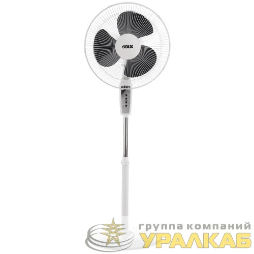 Вентилятор напольный DX-1608R 40Вт 220В с пультом и таймером бел./черн. DUX 60-0210 детальная картинка