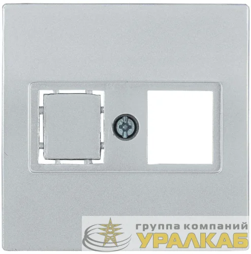 Накладка комп. BOLERO НК45-1-БС RJ45 Cat5e/6 серебр. IEK ENB10-K-K23 детальная картинка