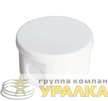 Коробка распределительная ОП 75х45мм IP54 4 выхода без гермовводов крышка защелкивающаяся бел. Epplast 245351