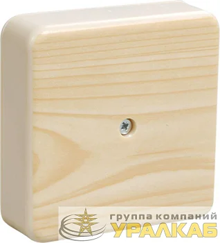 Коробка распаячная ОП 75х75х20 IP20 КМ41212-04 (6 клем. 6кв.мм) сосна IEK UKO10-075-075-020-K34