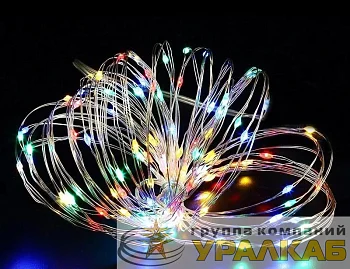Гирлянда "Нить" LDM100M 100 разноцветных минисветодиодов 10м для помещений SHLights 4690601047335