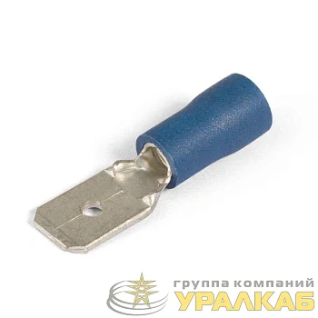 Разъем плоский РПИ-П 2.5-(6.3) син. КВТ 49615