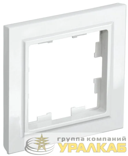 Рамка 1-м BRITE РУ-1-БрБ бел. IEK BR-M12-K01 детальная картинка