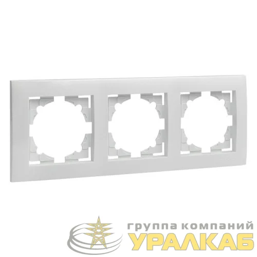 Рамка 3-м Валенсия бел. PROxima EKF EWM-G-303-10 детальная картинка