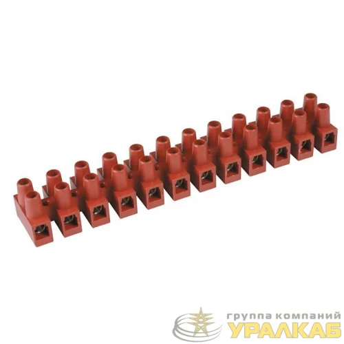 Колодка клеммная винтовая 2х2.5кв.мм 24А 450В 150град. фиберглас (розница) DKC 43102FVR детальная картинка