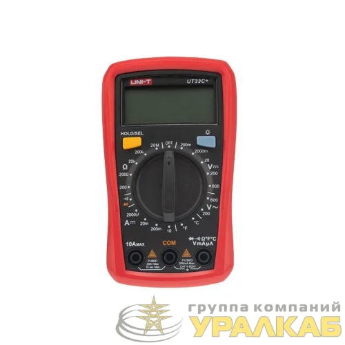 Мультиметр портативный UT33C+ с измер. температуры прозвонка UNI-T 13-0057 детальная картинка