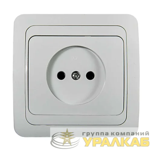 Розетка 1-м СП Classico 2022 16А IP20 бел. ASD / IN HOME 4680005959891 детальная картинка