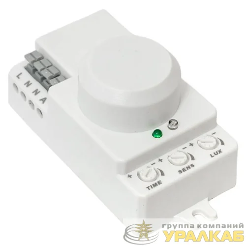 Датчик движения микроволновый MW-700 1200Вт 360град. до 10м IP20 бел. PROxima EKF dd-mw-700 детальная картинка
