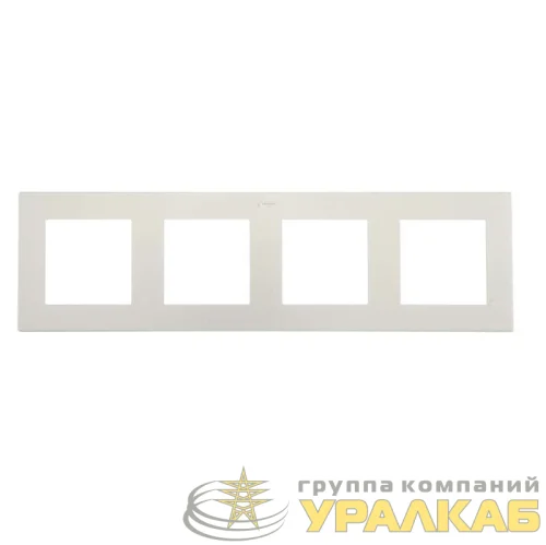 Рамка 4-м Simon24 алюм. 